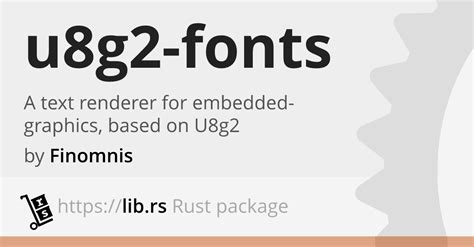 U8g2 font format.  For more information, read the U8g2 License Agreement.  The f...