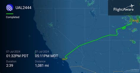 UA2444 (UAL2444) United Flight Tracking and History