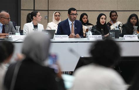 UAE’s al-Jaber promises young activists he’ll listen; says nothing about fossil fuel ties