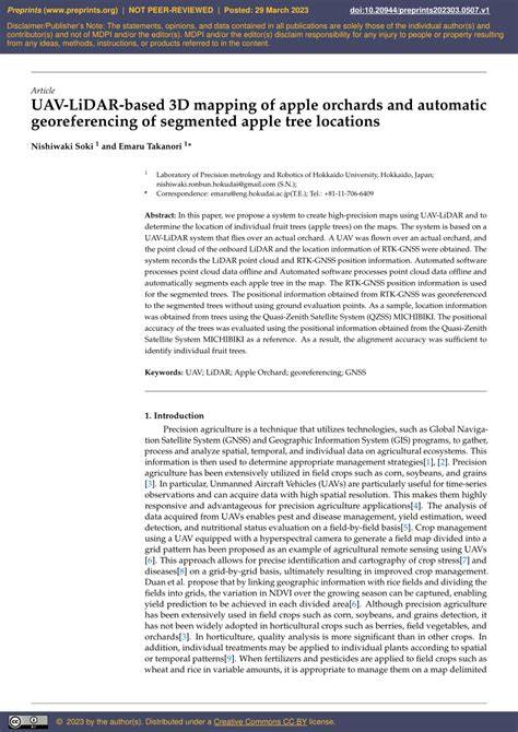 UAV-LiDAR-based 3D Mapping of Apple Orchards and … - raincitystudios.com