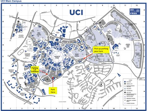 UCI Main Campus Map - University of California, Irvine