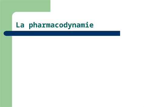 UE3 – COURS 3 : Pharmacodynamie: Interactions médicament …