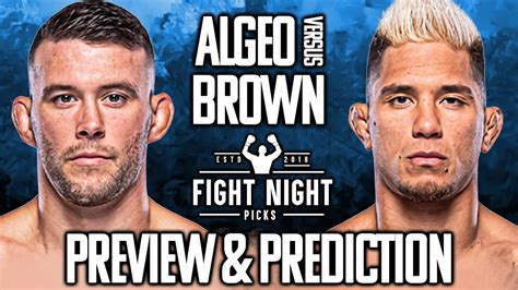 UFC weigh in TJ Brown vs Bill Algeo - YouTube