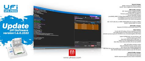 UFI Latest Version 1.6.0.2333 - UFI UFS ToolBox For UFI-UFS Prog ...