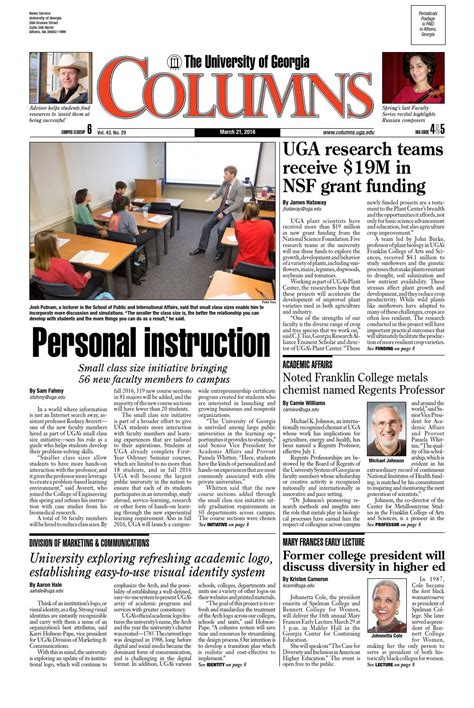 UGA Columns Nov. 28, 2016 by UGA Columns - Issuu