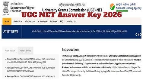 UGC NET June 2026 Answer Key: Release Date, Question Paper, and Objections (2026)