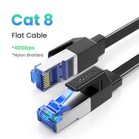 UGREEN Cat 8 Ethernet Cable 6FT, High Speed Braided 40Gbps - balustradellc