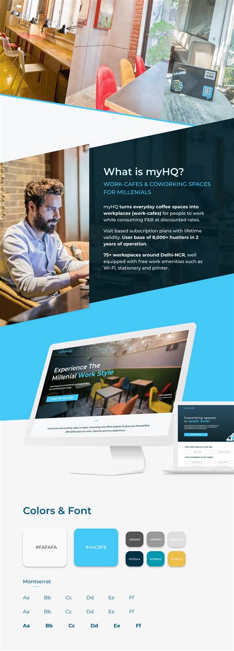 UI Design for myHQ Website (myhq.in) on Behance