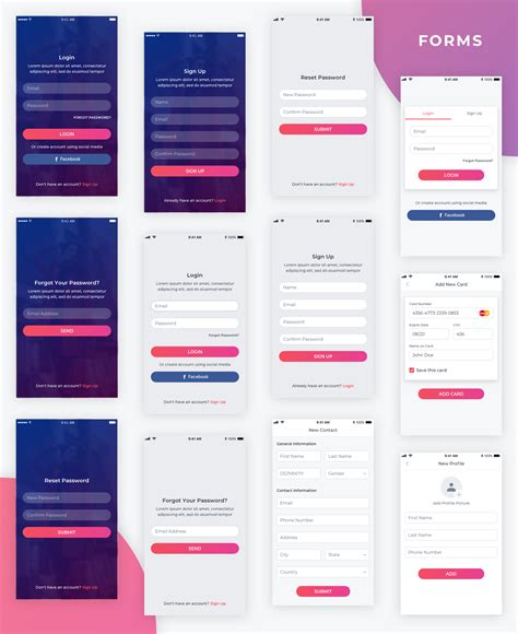 UI Templates for Xamarin Forms Templates, User interface, App design