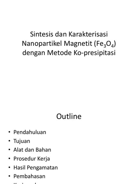 Uji Karakterisasi dan Mapping Magnetit Nanopartikel Terlapisi Asam ... - muktibox.com