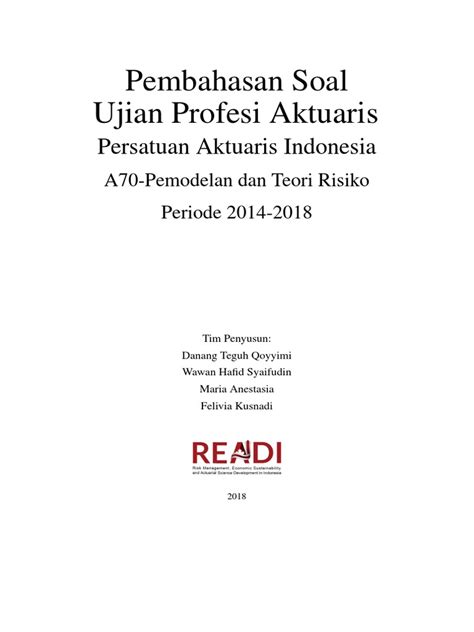 Ujian Profesi Aktuaris 2018 | PDF - Scribd - wintechmobiles.com