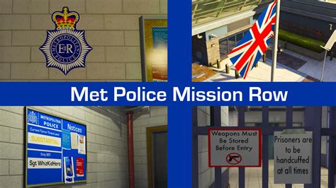 UK British Metropolitan (Met) Police Mission Row Police Station