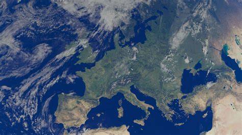UK map satellite // Europe - raincitystudios.com