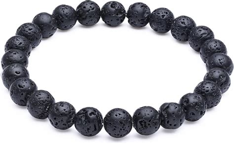 UKER Men Women Lava Rock Bracelet with Diffuser Beads …