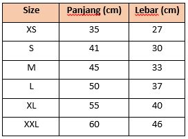 Ukuran Kaos Standar Indonesia dan Internasional - muktibox.com