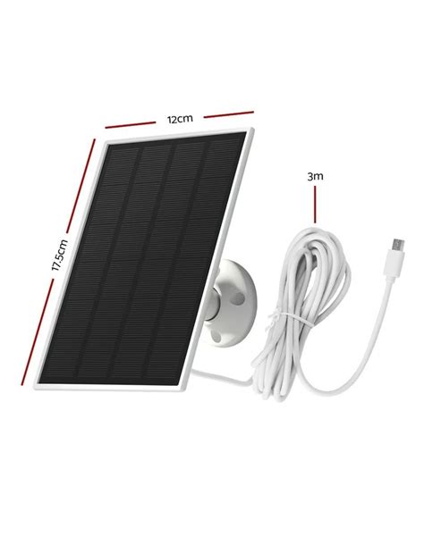 UL-tech Solar Panel For Security Camera Wireless 3W - balustradellc