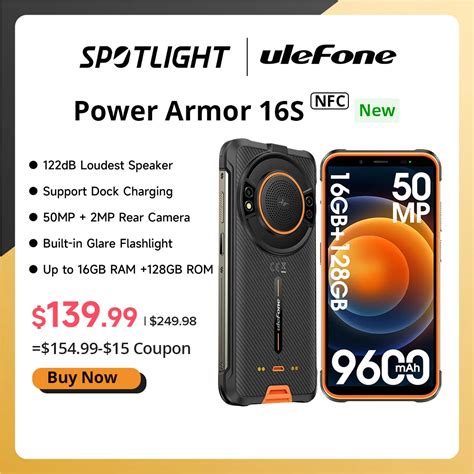 ULEFONE ARMOR 16S/8/128GB-ORANGE - Sam Tronix N.V. - balustradellc
