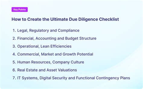 Ultimate Due Diligence Checklist: Essential Steps for … - balustradellc