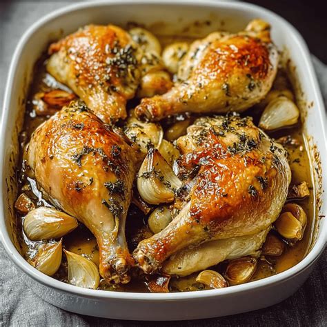 Ultimate Easy Oven-Roasted French Garlic Chicken Delight - balustradellc