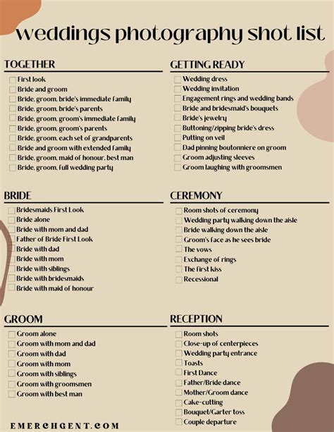 Ultimate Wedding Photo Shot List | Family Photo Shot … - balustradellc