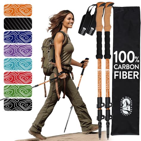 Ultra Light 100% Carbon Fiber Trekking Poles - balustradellc