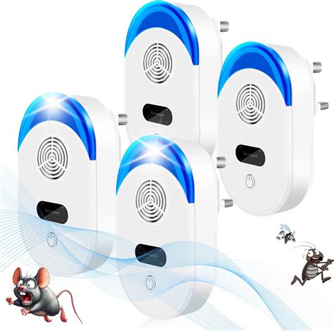Ultrasonic Mice Repeller 4 Pack Anti Rat Silent Non-Toxic ... - Amazon - raincitystudios.com