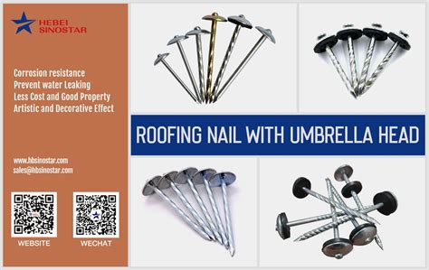 Umbrella Head Roofing Nail Manufacturers in China - balustradellc