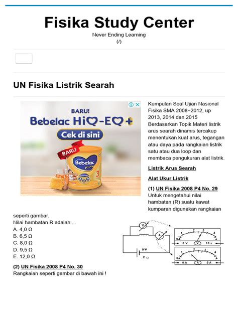 UN Fisika Listrik Searah - balustradellc