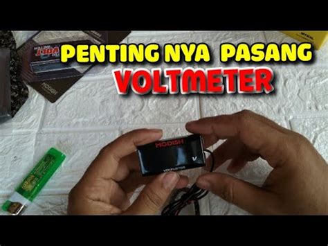 Unboxing + Cara Pasang Voltmeter Modish (2 Kabel) - balustradellc