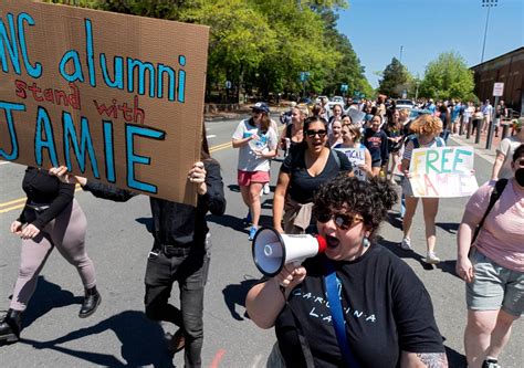 UNC Law students protest ban of activist classmate charged with ...