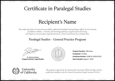 UNC-Chapel Hill Paralegal Certificate Program - balustradellc