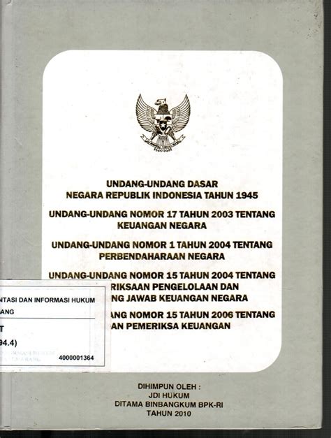 UNDANG-UNDANG REPUBLIK INDONESIA - KPI - balustradellc