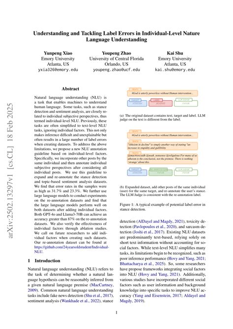 Understanding and Tackling Label Errors in Individual-Level Nature ... - coolestguyplanet.net