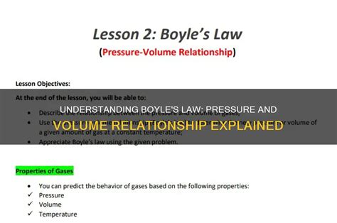Understanding Boyle's Law: Pressure-Volume Relationship Explained - wintechmobiles.com