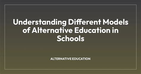 Understanding Different Models of Alternative … - balustradellc