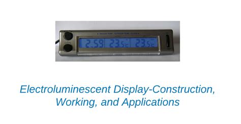 Understanding Electroluminescent Displays: Technology, Applications ... - wintechmobiles.com