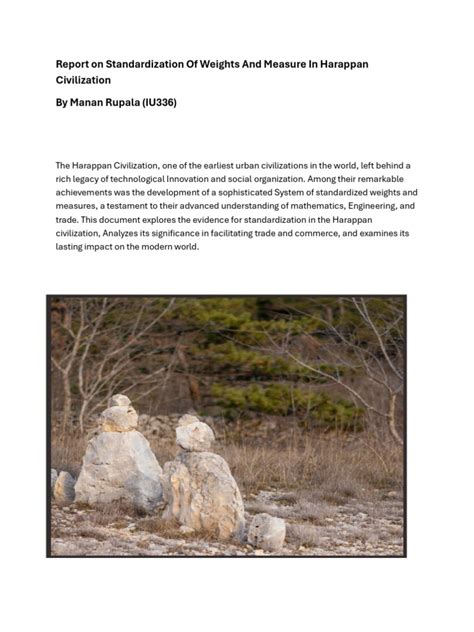 Understanding Harappan Standardized Weights in Ancient Trade - wintechmobiles.com