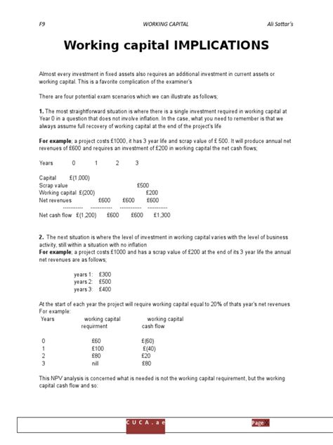 Understanding Low Working Capital: Implications for … - balustradellc