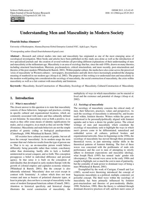 Understanding Men and Masculinity in Modern Society - balustradellc