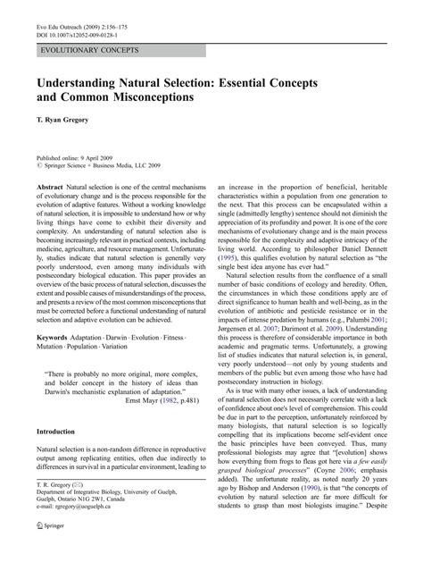 Understanding Natural Selection: Essential Concepts … - muktibox.com