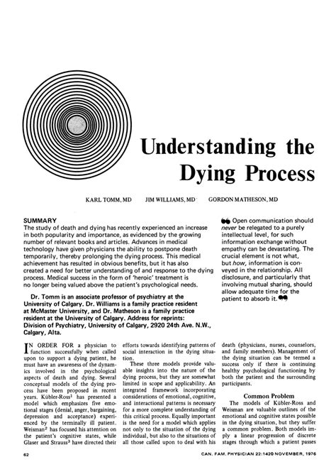 Understanding the Dying Process: A Guide - balustradellc