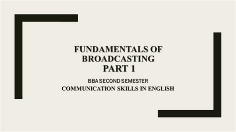 Understanding the Fundamentals of Licensing in the Broadcasting ... - balustradellc