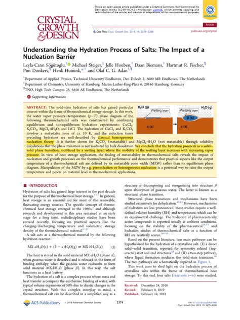Understanding the Hydration Process of Salts: The Impact of a ... - wintechmobiles.com