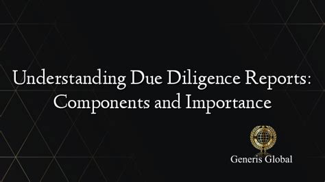 Understanding the Importance of Due Diligence Meetings and … - balustradellc
