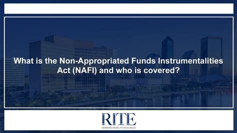 UNDERSTANDING THE NON-APPROPRIATED FUND INSTRUMENTALITIES ACT