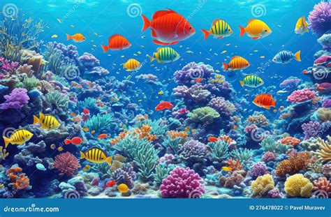 Underwater Sea Coral Reef. Underwater sea fish ... - Shutterstock - muktibox.com