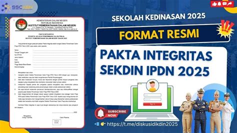 Unduh Format Resmi Pakta Integritas Seleksi IPDN 2025 - balustradellc