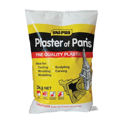 Uni Pro Plaster of Paris - 3kg - White - Fine Quality for Casting and ... - muktibox.com