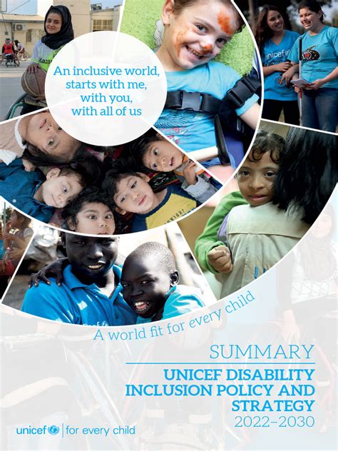 UNICEF Disability Inclusion Policy and Strategy … - balustradellc