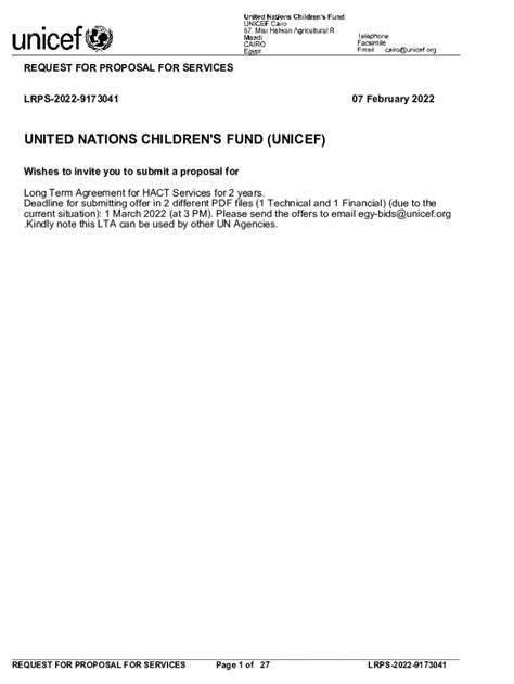 UNICEF PROCEDURE ON HARMONIZED APPROACH TO CASH …